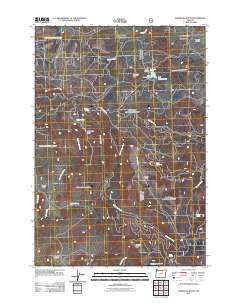 Whitetail Butte 2011 topographic map thumbnail