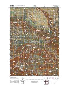 Ukiah SE 2011 topographic map thumbnail
