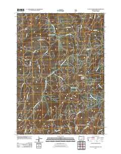 Flagtail Mountain 2011 topographic map thumbnail