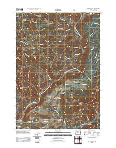 Westfir East 2011 topographic map thumbnail