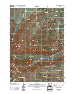 Burn Butte 2011 topographic map thumbnail