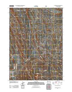 Calimus Butte 2011 topographic map thumbnail