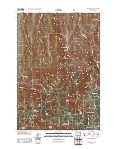 Carney Butte 2011 topographic map thumbnail
