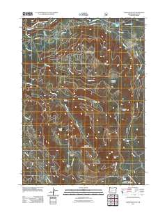 Garwood Butte 2011 topographic map thumbnail