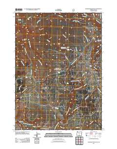 Gearhart Mountain 2011 topographic map thumbnail
