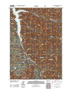 Cougar Reservoir 2011 topographic map thumbnail