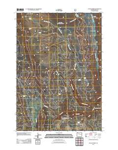 Crane Prairie 2011 topographic map thumbnail