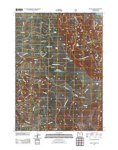 Harvey Creek 2011 topographic map thumbnail