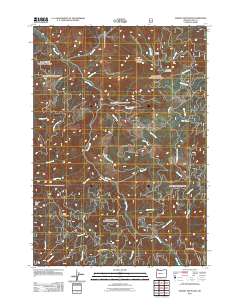 Harvey Mountain 2011 topographic map thumbnail