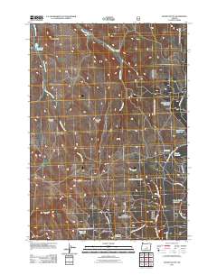 Mackey Butte 2011 topographic map thumbnail