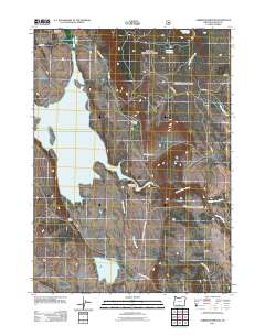 Gerber Reservoir 2011 topographic map thumbnail