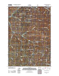Gerow Butte 2011 topographic map thumbnail