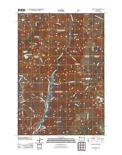 Krag Peak 2011 topographic map thumbnail