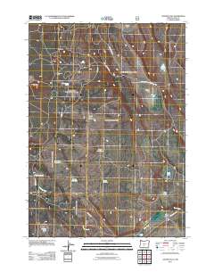 Oatman Flat 2011 topographic map thumbnail