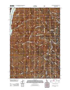 Monroe Butte 2011 topographic map thumbnail