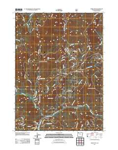 Kerby Peak 2011 topographic map thumbnail