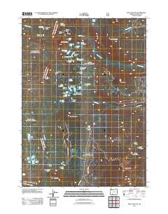 Pelican Butte 2011 topographic map thumbnail