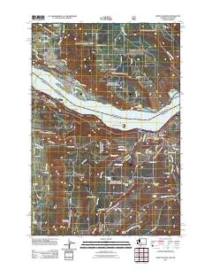 White Salmon 2011 topographic map thumbnail
