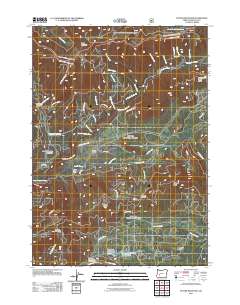 Potter Mountain 2011 topographic map thumbnail