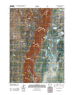 Summer Lake 2011 topographic map thumbnail
