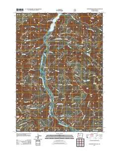 Warner Mountain 2011 topographic map thumbnail