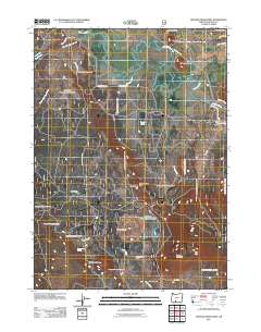Sprague River West 2011 topographic map thumbnail