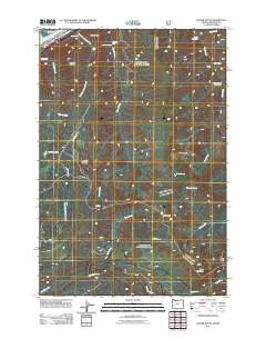 Tanner Butte 2011 topographic map thumbnail