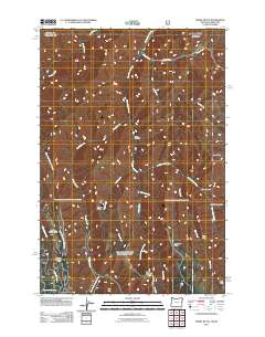 Teepee Butte 2011 topographic map thumbnail