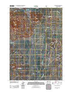Odell Butte 2011 topographic map thumbnail