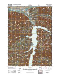 Oakridge 2011 topographic map thumbnail