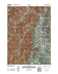 Cave Junction 2011 topographic map thumbnail