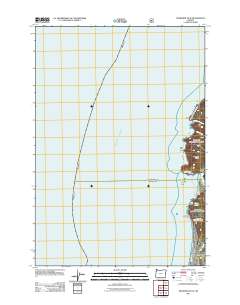 Neskowin OE W 2011 topographic map thumbnail