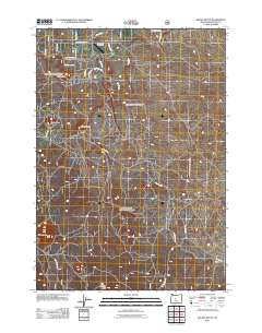 Kelsey Butte 2011 topographic map thumbnail