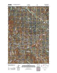 Bates 2011 topographic map thumbnail