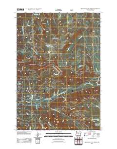 Breitenbush Hot Springs 2011 topographic map thumbnail
