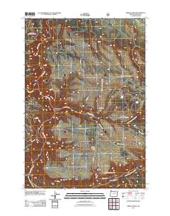 Bridge Creek 2011 topographic map thumbnail