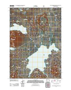 Crane Prairie Reservoir 2011 topographic map thumbnail