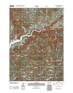 Cascade Gorge 2011 topographic map thumbnail