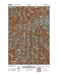 Bagby Hot Springs 2011 topographic map thumbnail