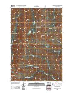 Aneroid Mountain 2011 topographic map thumbnail