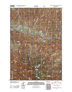 Aldrich Mountain North 2011 topographic map thumbnail