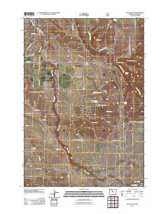 Buck Butte 2011 topographic map thumbnail