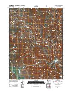 Cougar Peak 2011 topographic map thumbnail