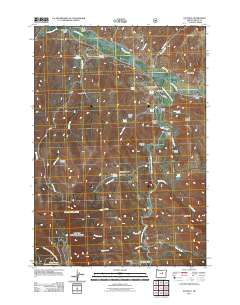 Dayville 2011 topographic map thumbnail