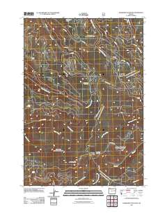 Deardorff Mountain 2011 topographic map thumbnail