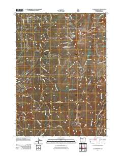 Collier Butte 2011 topographic map thumbnail