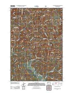 Euchre Mountain 2011 topographic map thumbnail