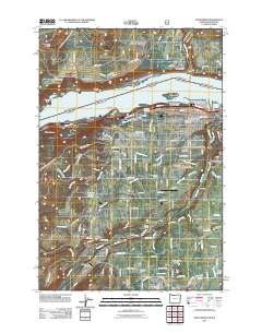 Hood River 2011 topographic map thumbnail