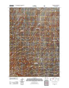 Evans Well 2011 topographic map preview