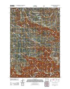 Deerhorn Creek 2011 topographic map thumbnail